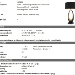 Veioza, Lampa de masa design LUX Volo 118129 universul-luminii.ro
