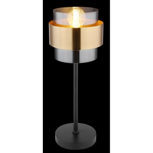 Veioza, lampa de masa design modern MILLEY negru, auriu 114029 universul-luminii.ro