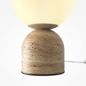 Veioza, Lampa de masa din travertin TAVO - Img 3