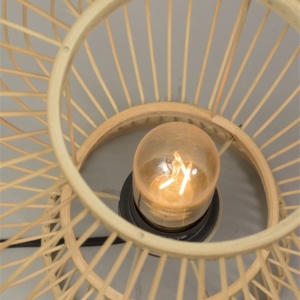 Veioza, lampa de masa eco din bambus Cango natur, 30x26cm 195959 universul-luminii.ro