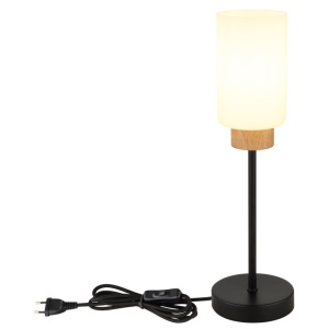Veioza/ Lampa de masa metal si lemn ROWENA - Img 4