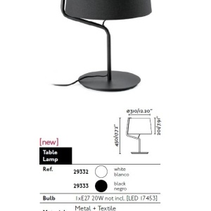 Veioza / Lampa de masa moderna BERNI 29333 44139 universul-luminii.ro