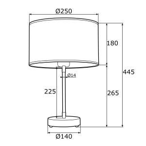 Veioza / Lampa de masa moderna design elegant KASER alama/alb 103039 universul-luminii.ro