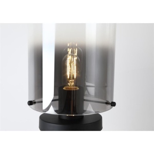 Veioza, Lampa de masa moderna Sweden 1L negru, fumuriu 157589 universul-luminii.ro