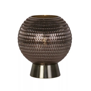 Veioza, Lampa de masa sticla maro Mila - Img 4