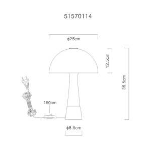 Veioza/Lampa de masa stil nordic PAULIN verde 621259 universul-luminii.ro
