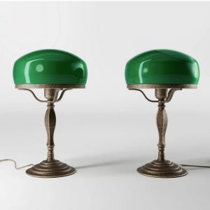 Veioza, Lampa de masa vintage Mushroom Lamp verde - Img 8