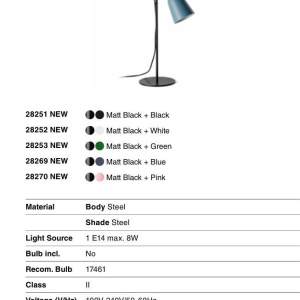 Veioza, Lampa de podea design modern Studio alb 239109 universul-luminii.ro