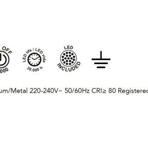 Veioza LED design modern CAPUCCINA negru 132229 universul-luminii.ro