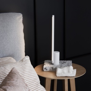 Veioza LED minimalista ESSENCE TL ROUND BIANCO 3000K - Img 2