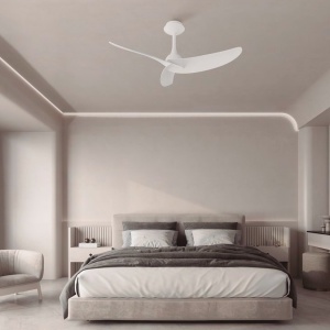 Ventilator cu 3 palete si telecomanda IPANEMA III negru/ aspect lemn MA-9041 247299 universul-luminii.ro