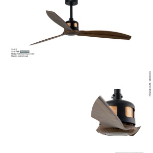 Ventilator de tavan cu telecomanda design modern COPPER 92609 universul-luminii.ro