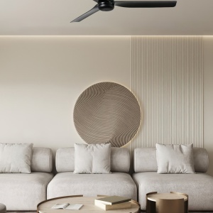 Ventilator tavan cu telecomanda PUNT TUB M negru - Img 3