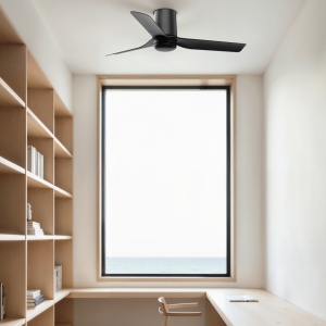 Ventilator tavan cu telecomanda PUNT TUB S negru