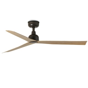 Ventilator tavan de exterior cu telecomanda IP44 MARINE M maro/stejar