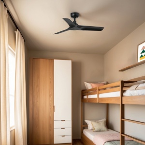 Ventilator tavan smart sistem TUYA si telecomanda HEY S negru