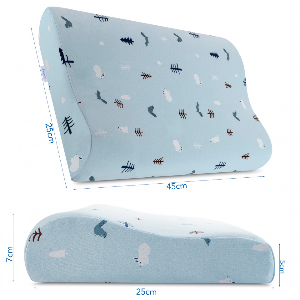 HUSA de schimb / Fata de perna - pentru Perna copii Suporto Toddler, Albastra - Bumbac 100% - 3 | YEO