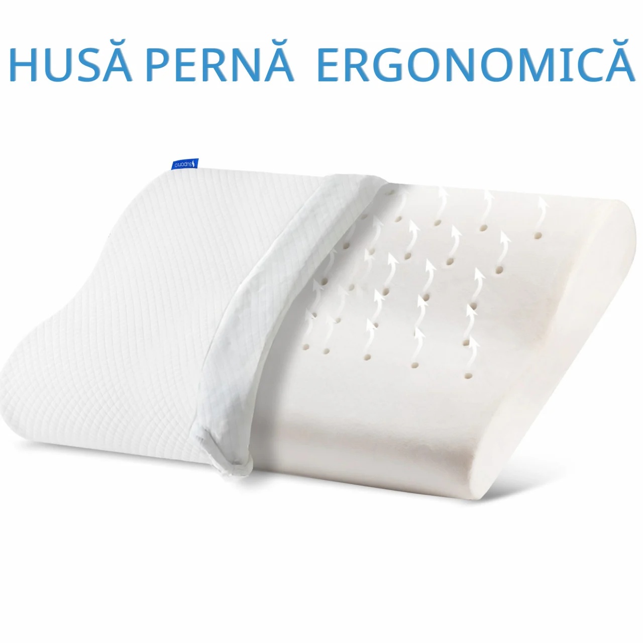 HUSA de schimb / Fata de Perna - pentru Perna ergonomica hipoalergenică