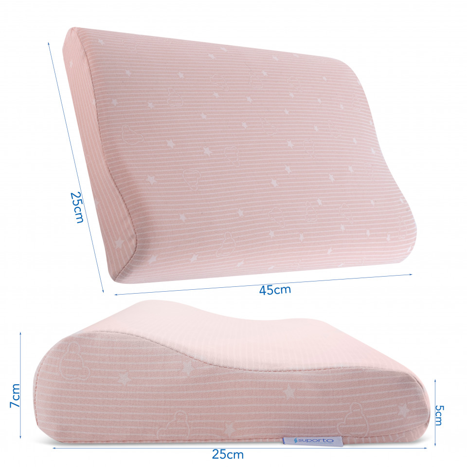 HUSA de schimb / Fata de perna - pentru Perna Copii Suporto Toddler - Roz - Bumbac 100% - 3 | YEO