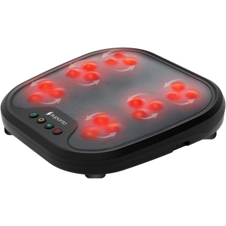 Aparat Masaj Talpi Suporto REFLEXO ONE, Reflexoterapie si masaj Shiatsu pentru picioare, 3 Moduri de masat si Incalzire Terapeutica, Husa detasabila si lavabila, Negru