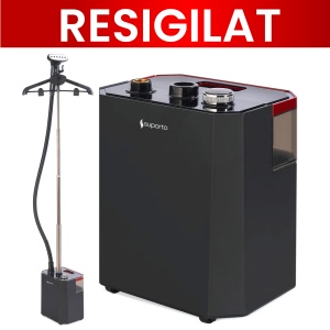 Fier de Calcat Vertical cu aburi Suporto, Steamer model S2 de 2200W cu 3 trepte de putere. Statie de calcat profesionala pentru haine netede, fara mirosuri si fara cute. Rezervor aparat 2.9 L, pentru 64 min de lucru, 45g/min abur continuu (RESIGILAT) - Img 1