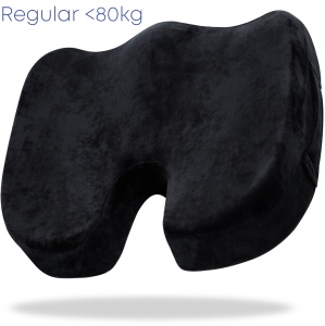 Set Perna de Sezut Suporto Regular Coccis Suport si Perna Lombara Slim, Suport Lombar pentru Scaun Auto sau de Birou, Spuma cu Memorie, Culoare Neagra - Img 13