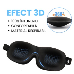 Set 2x Masti de dormit Suporto, design 3D fara presiune pe ochi, reglabile, cu huse Roz perlat, blocheaza lumina in totalitate, si 4 seturi de dopuri de urechi incluse, pentru un somn linistit - Img 6