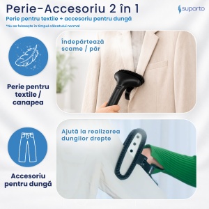 Fier de Calcat Vertical cu aburi SUPORTO R3, Steamer de 2200W cu 4 trepte de putere. Statie de calcat profesionala pentru haine netede, fara mirosuri si fara cute. Rezervor aparat 3L, pentru 65 min de lucru, 45g/min abur continuu. - Img 5