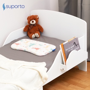 HUSA de schimb / Fata de perna pentru Perna ortopedica Baby nou nascuti 8-24 luni | Multicolora cu Iepurași - Img 5
