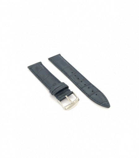 Curea piele albastru navy model crocodil QR 20mm - 4240520