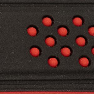 Curea silicon doua culori negru cu roșu, telescop QR, 22mm -60730 - Img 2