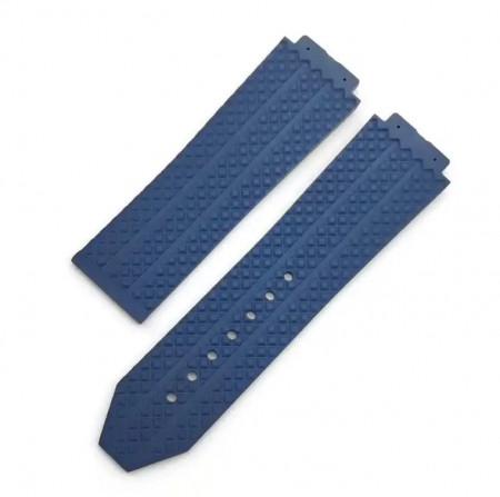 Curea tip Hublot silicon albastră