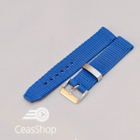 Curea din tesatura de nylon albastra 20mm - 34089