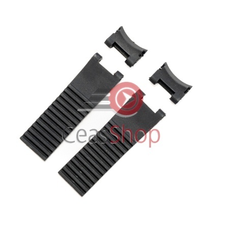 Curea silicon neagră, fără cataramă pentru Ulysse Nardin 22mm - Img 2