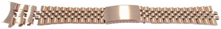 Bratara metalica reglabila rose gold model Rolex capete curbate 18-22mm - 51374