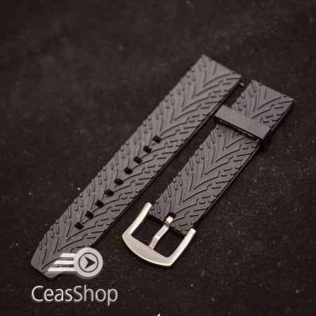 Curea neagra ceas sport 24mm XL- 49432 - Img 2