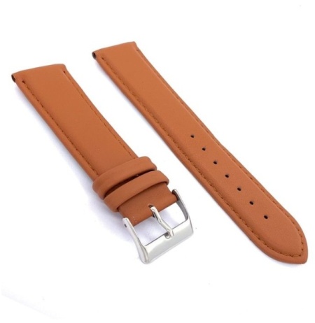 Curea piele vitel maro deschis semilucioasa 20mm - 7020320 - Img 2