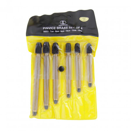 Set 6 mandrine din alamă cu cap pătrat - 1459 - Img 2