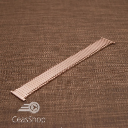 Bratara metalica extensibila culoare aur roz 18-22mm - 49447