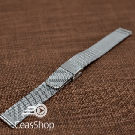 Bratara milaneza fina argintie 19mm - Img 3