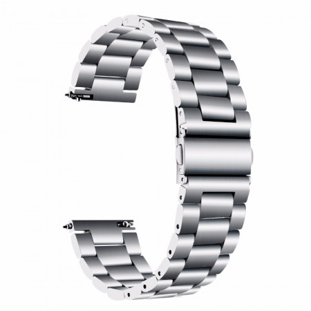 Bratara smartwatch argintie cu telescop Quick Release 18mm