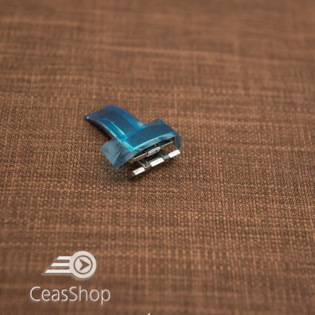 Catarama argintie model fluture cu un brat 22mm