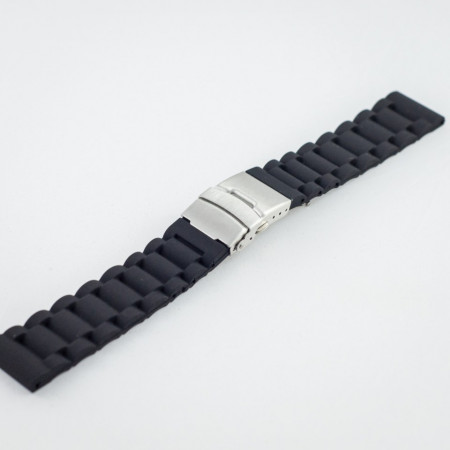 Curea silicon neagra 22mm - 34603