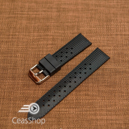 Curea silicon neagră model Rolex Tropic 24mm -47045