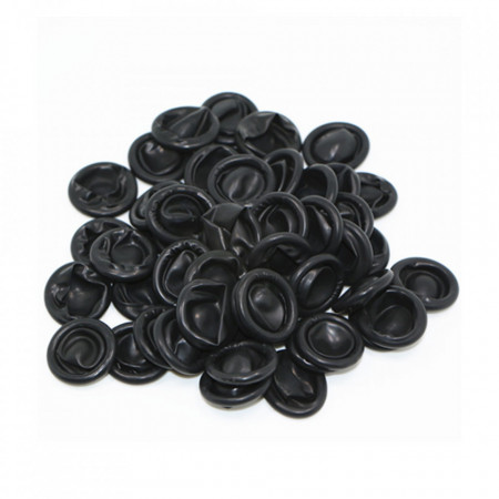 Degetare latex negre set 100 buc - marime L (Ø27mm)
