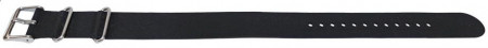 Curea NATO silicon neagră 20mm - 59057