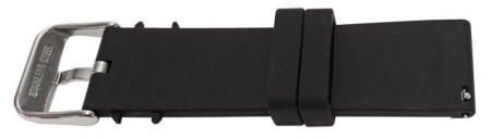 Curea silicon negru cu dunga albă, telescop QR 22mm -62010 - Img 4