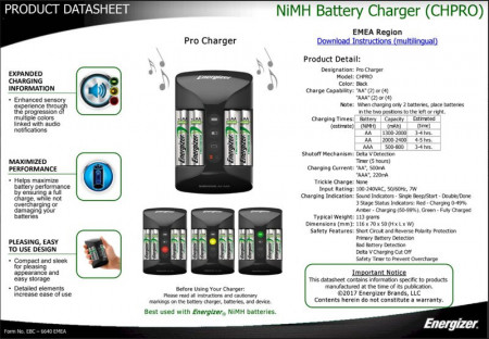 Acumulatori Energizer R6/AA, 2000 mAh - 4 bucati + charger rapid PRO - Img 2