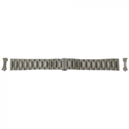Bratara argintie deployant capat drept si curbat 18mm - Img 2
