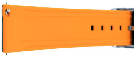 Curea silicon doua culori negru cu portocaliu, telescop QR, 24mm -62000 - Img 2